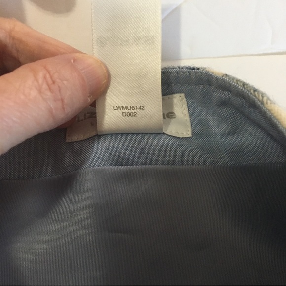 Liz Caiborne Womens Skirt 12 Nordic Blues Wool Blend Buckles Academia Wrap NWT - Picture 9 of 12